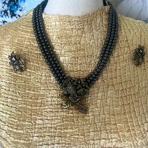 Heidi Daus Suite of Roses (necklace, earring, ring)